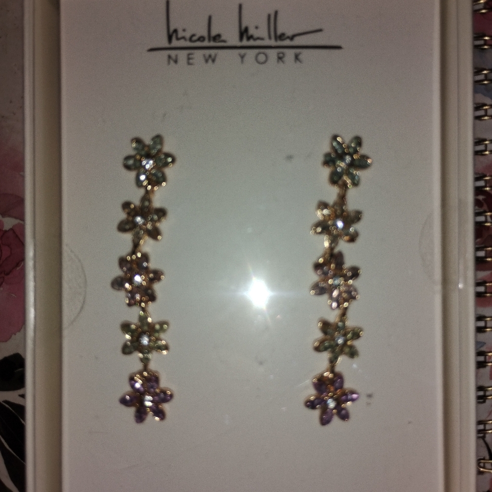 Nicole miller New York earrings